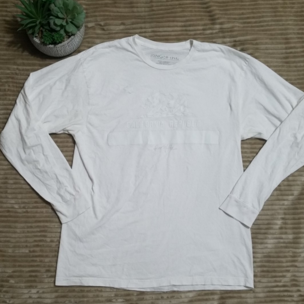 California Republic White Longsleve